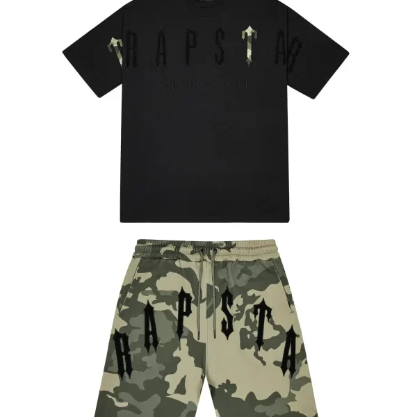 Trapstar Arch Chenille Decoded 2.0 Short set Black