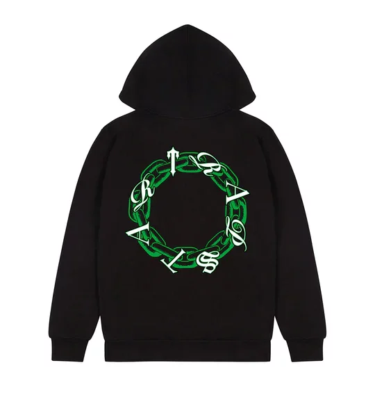 Trapstar Chain Script Hoodie Black back in