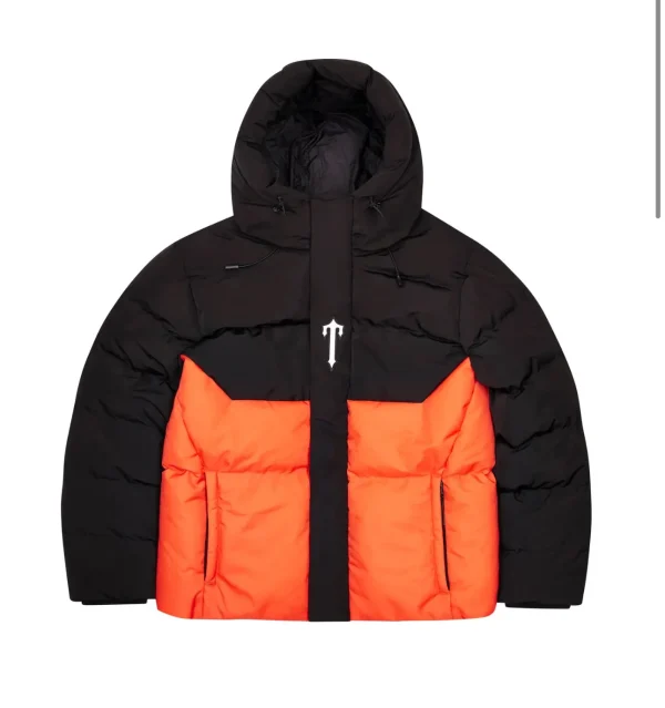 Trapstar Decoded Black orange Puffer Jacket