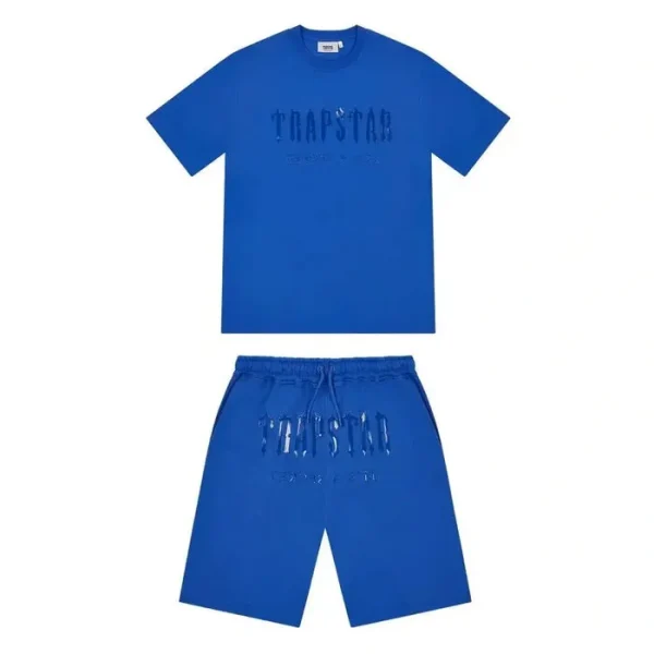 Trapstar Decoded Gel Dazzling Short Set Blue