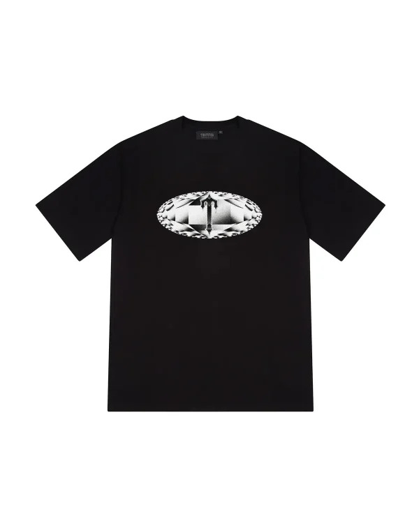 Trapstar Diamond In The Rough Tee Black