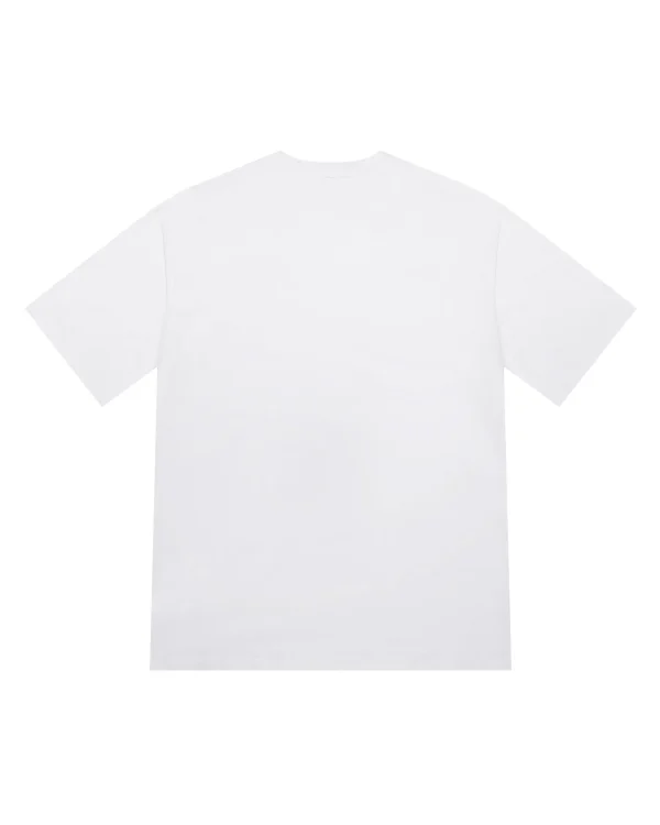 Trapstar Flame Print White purple Tee Back in