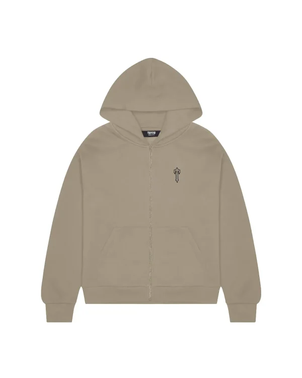 Trapstar Foundation Zip Up Through Stone Hoodie