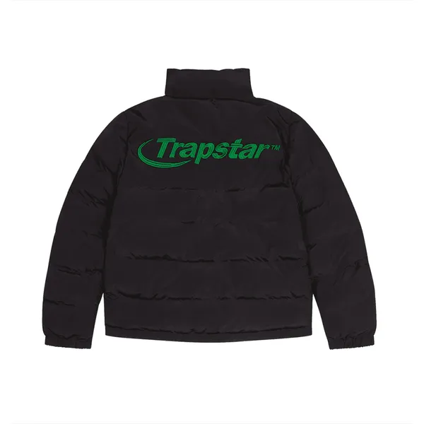 Trapstar Hyperdrive Black green Puffer Jacket Back in