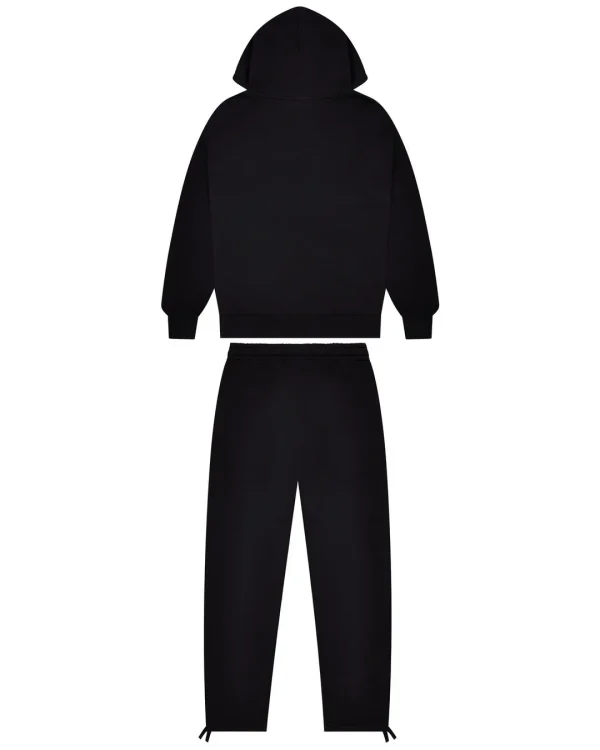 Trapstar Hyperdrive Embroidered Black Tracksuit Back in