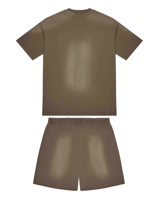 Trapstar Hyperdrive Short Set Fade Brown Back in
