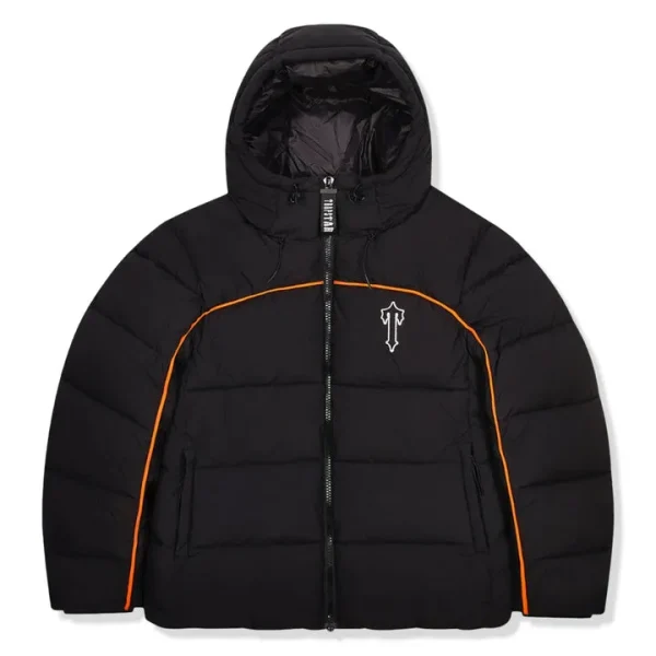 Trapstar Irongate Arch Piping Black Puffer Jacket