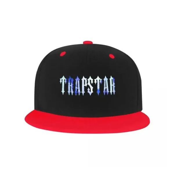 Trapstar Irongate Baseball Cap Black and Red