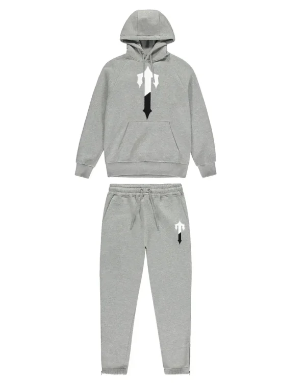 Trapstar Irongate Black white T Chenille Grey Tracksuit