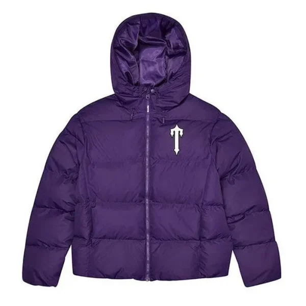 Trapstar Irongate Hooded Puffer Jacket Purple