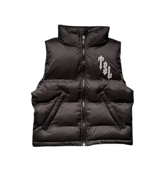 Trapstar Mens Black Gilet Jacket