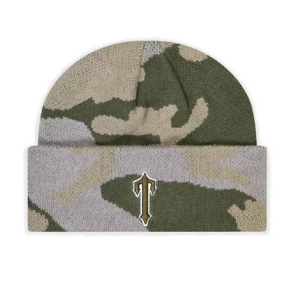 Trapstar TS Star Camo Beanie Army