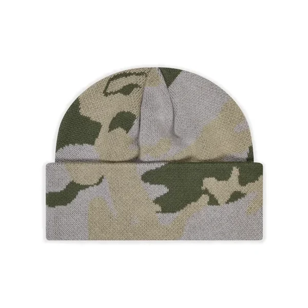 Trapstar TS Star Camo Beanie Army in Back