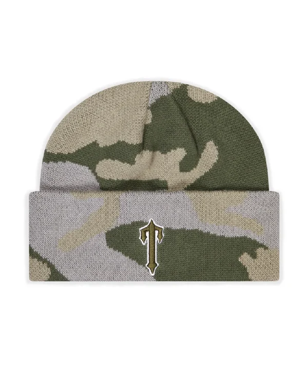 Trapstar TS Star Camo Beanie Army
