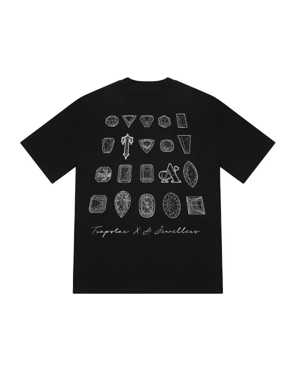 Trapstar X A Jewellers 2.1 Black Tee Back in