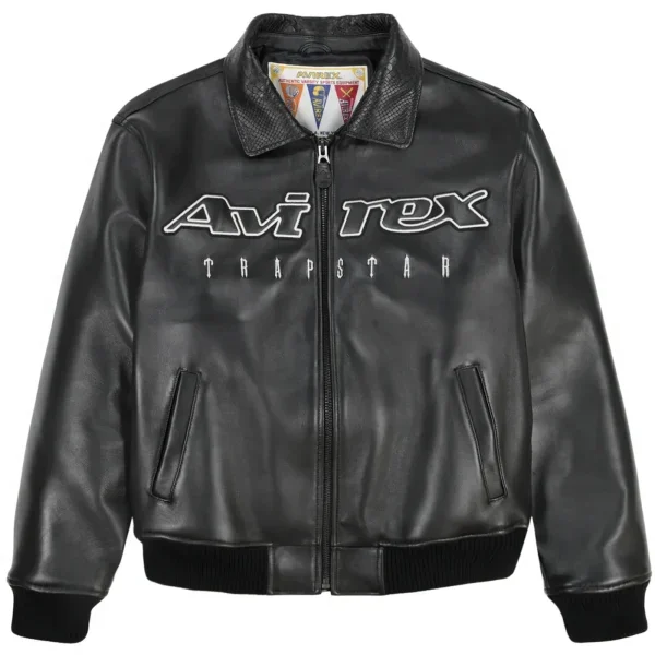 Trapstar X Avirex Leather Jacket