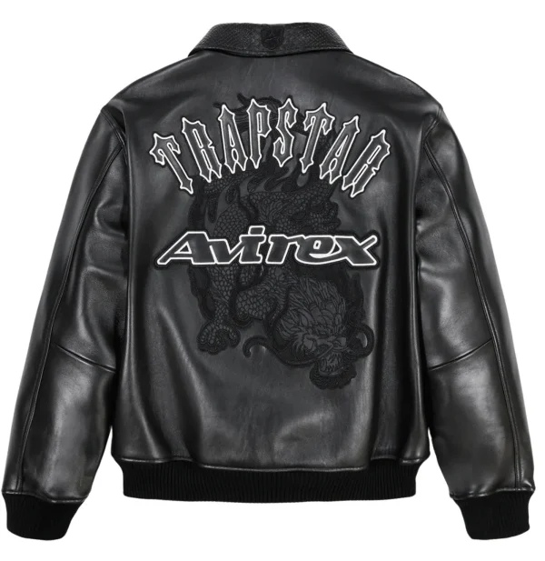 Trapstar X Avirex Leather Jacket Back in