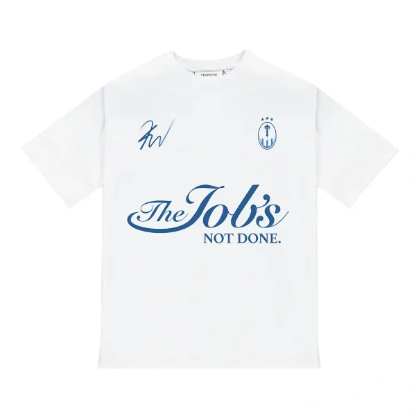Trapstar X Kid Wild Jobs Not Done White T Shirt