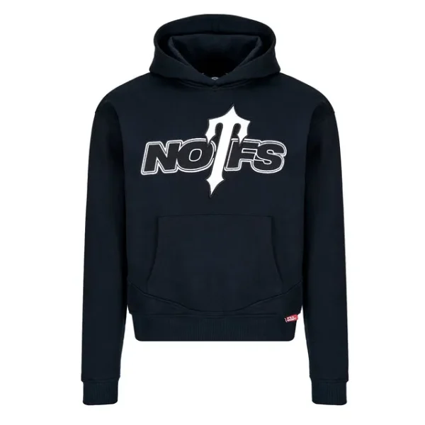 Trapstar X NOFs Camo Hoodie Black