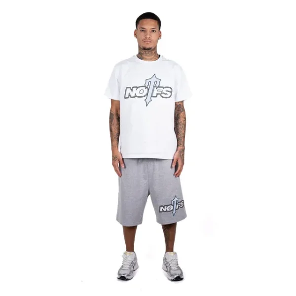 Trapstar X NOFs White T Shirt Pose in