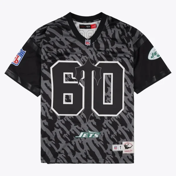 Trapstar X New York Jets Mitchell & Ness Black Legacy Jersey