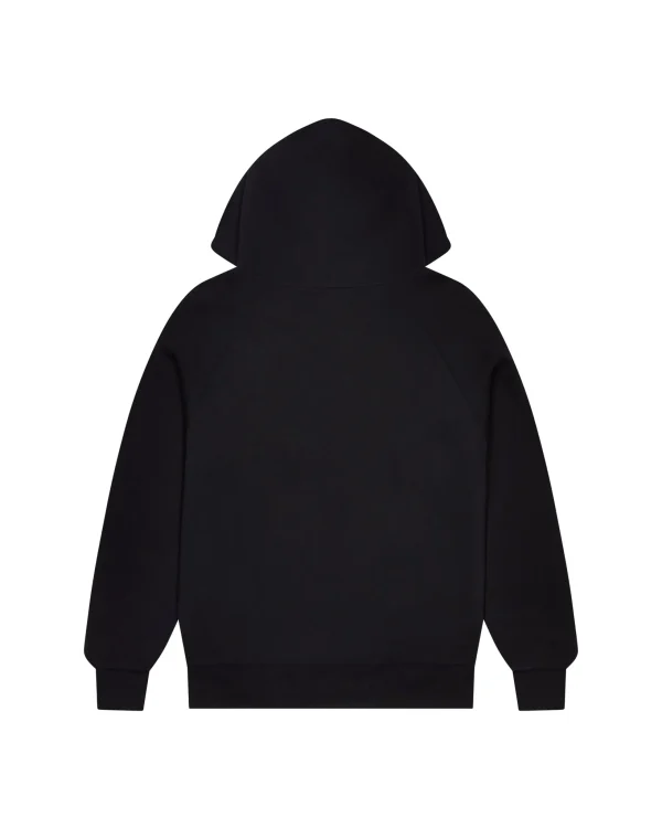 Trapstar Foundation Zip Through Black Hoodie Back in
